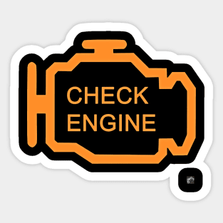 Geo3Doodles Check Engine Sticker